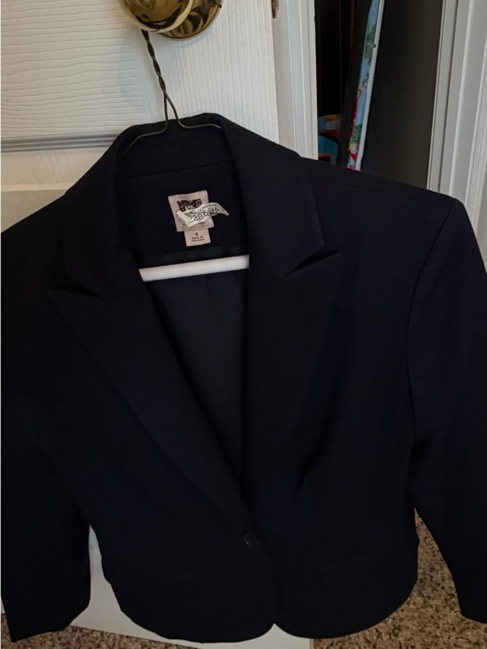 Women”s Blue Single-Button Suit - Picture 5 of 9